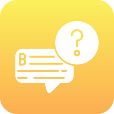 Soyut arkaplanda soru işareti simgesi izole edildi