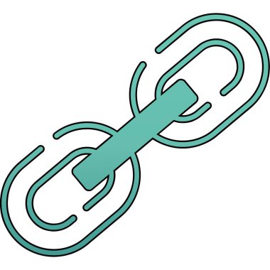 çizgi film karalaması tek renkli metal kanca vektör çizimi