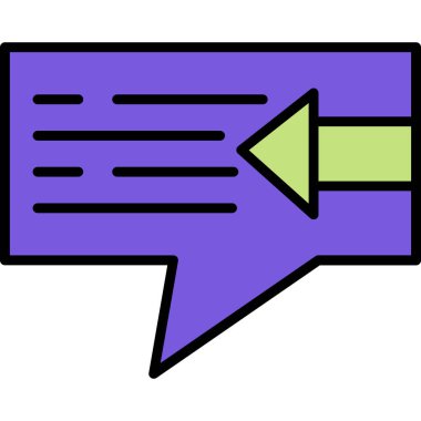 konuşma kabarcığı vektör çizimi