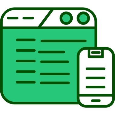 Modern simgenin vektör illüstrasyonu