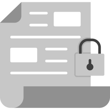 belge dosya simgesi, vektör illüstrasyonu