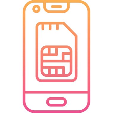 cep telefonu modern simge vektör çizimi