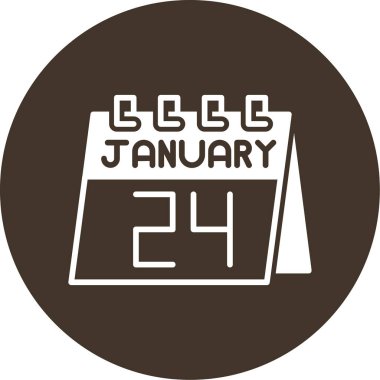 Takvim simgesinin vektör illüstrasyonu