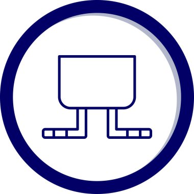 bilgisayar ekranı izleyici simgesi, vektör illüstrasyonu