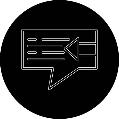 Metin iletisi simgesi olan konuşma balonu