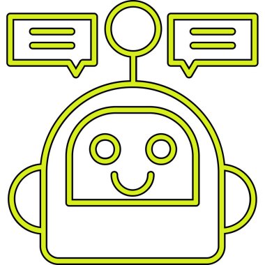 Sohbet simgesi vektör illüstrasyonu