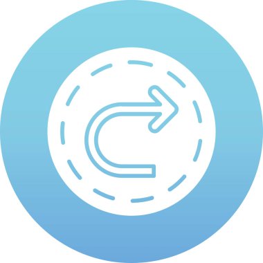 ok yönü simgesi ana hat biçiminde