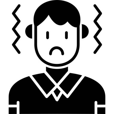 kızgın adam vektör simgesi