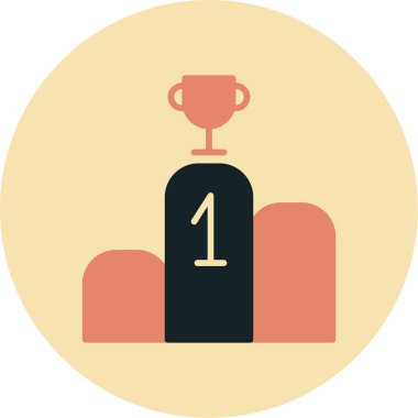 Kupa simge vektör çizim