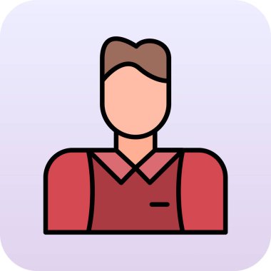 avatar erkek simgesi Doldurulmuş dış hat biçimi