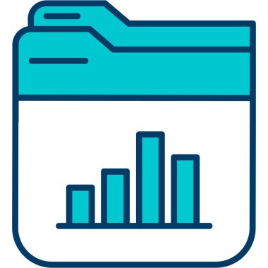 iş veri analiz simgesi doldurulmuş özet biçimi