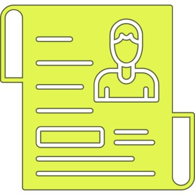 Vektör kağıt simgesi. vektör illüstrasyonu