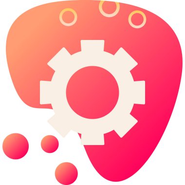 Bir kalp ikonu ile kırmızı arkaplan vektör illüstrasyonu