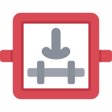 Dambıl. Web simgesi basit illüstrasyon