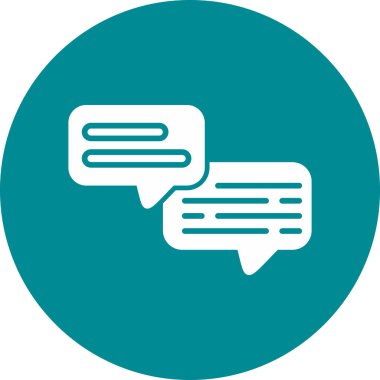 konuşma balonu simgesi, vektör illüstrasyonu