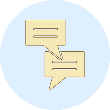 konuşma balonu ikonu vektör illüstrasyon tasarımı