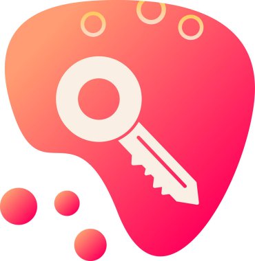 Anahtar. Web simgesi basit illüstrasyon