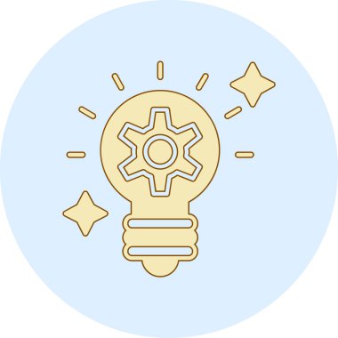 Ampul. Web simgesi basit illüstrasyon