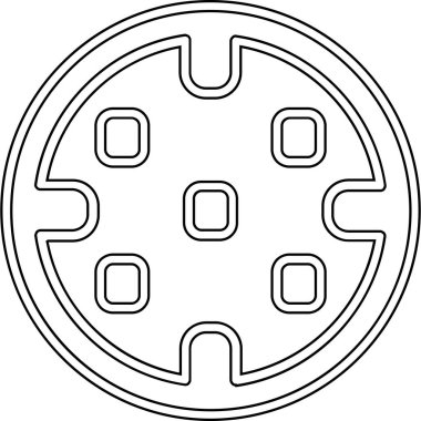 Modern b 'nin vektör illüstrasyonunda müziğin eksik simgesi