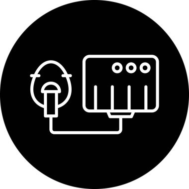 Modern bir simgenin vektör illüstrasyonu