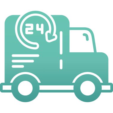 Kamyon. Web simgesi basit illüstrasyon