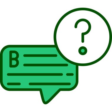 Soru işareti simgesi. vektör illüstrasyonu