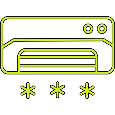 Basit ve minimal uygulama arayüzü vektör simgesi, beyaz arkaplan