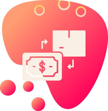 Para için. Web simgesi basit illüstrasyon