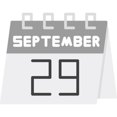 Takvim simgesinin vektör illüstrasyonu