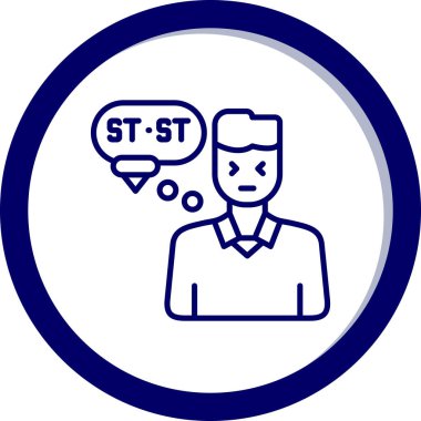 Konuşma simgesi, vektör illüstrasyonu