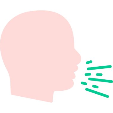 Burnu olan insan kafası.