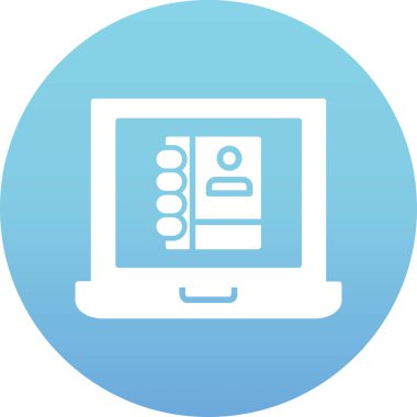 Bilgisayar. Web simgesi basit illüstrasyon