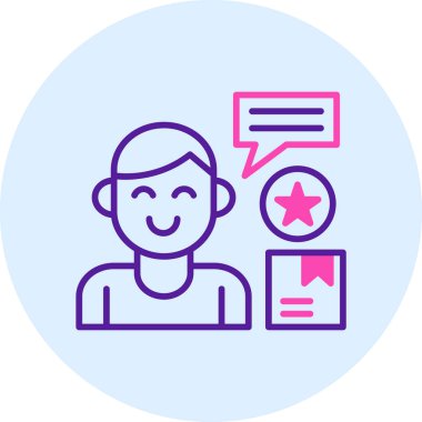 Müşteri hizmeti simgesi, vektör illüstrasyonu