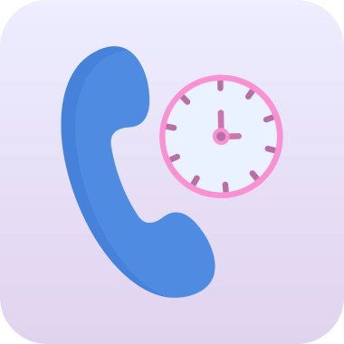 telefon simgesinin düz modern tasarımı