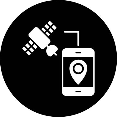 konum haritası simgesi, vektör illüstrasyonu