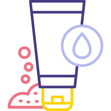 su içeceği web simgesi basit vektör illüstrasyonu