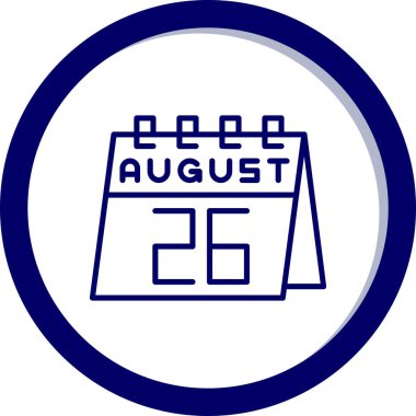 Takvim simgesinin vektör illüstrasyonu