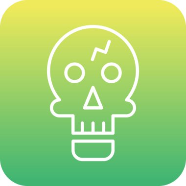 Kurukafa simgesi vektör illüstrasyonu