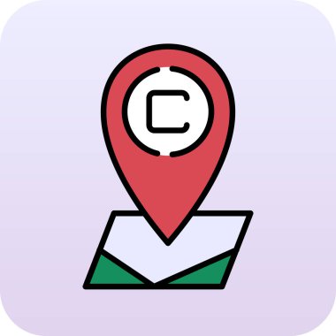 harita pin vektör simgesi