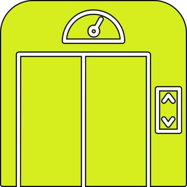 Otel simgesi vektör illüstrasyonu