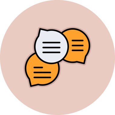 konuşma balonu ikonu vektör illüstrasyon tasarımı