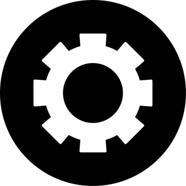 dişli simgesi vektör illüstrasyonu