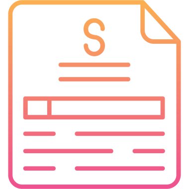 Belgenin vektör illüstrasyonu