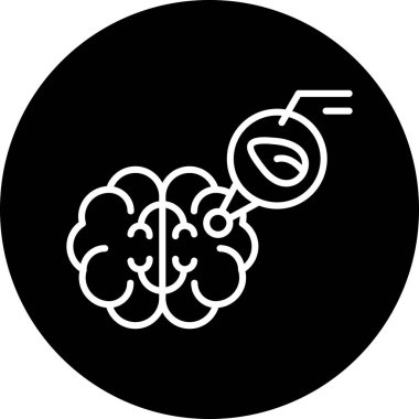 Bir robot simgesinin vektör illüstrasyonu