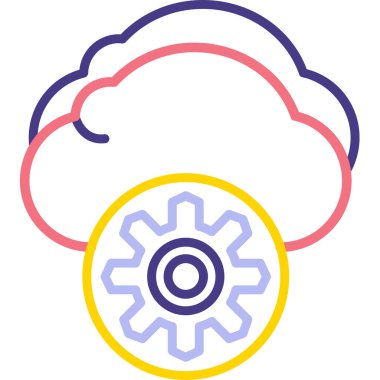 Bulut. Web simgesi basit tasarım