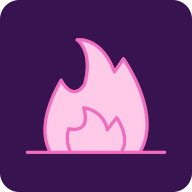 ateş alev simgesi, vektör tasarımı