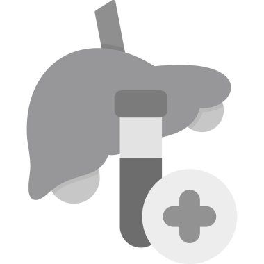 Karaciğer ve insan karaciğer vektör ikonu tasarımı