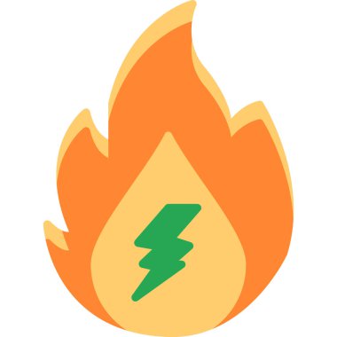 Ateş simgesi vektör illüstrasyon tasarımı