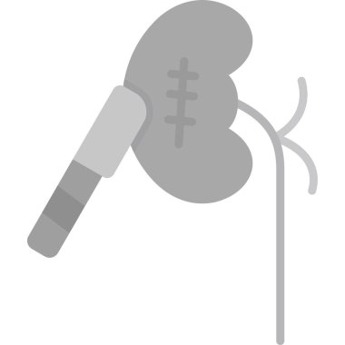 Böbrek ikonu, dış hatlar.