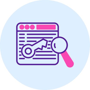 Ara. Web simgesi basit illüstrasyon